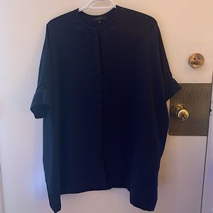 Aritzia Babaton Howard Oversized Navy Tunic